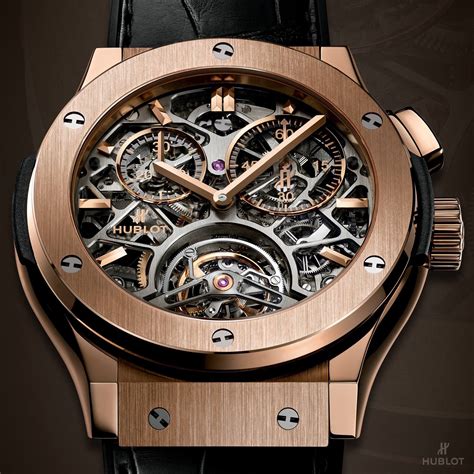 hublot classic fusion skeleton tourbillon king gold 45mm|Classic Fusion Titanium King Gold 45 mm .